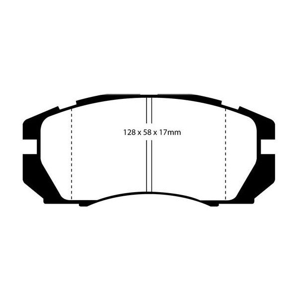 Impreza 2 pot Front Kevlar Pads Cut-Out
