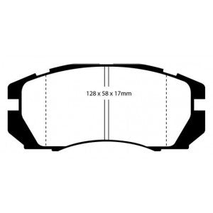 Impreza 2 pot Front Kevlar Pads Cut-Out