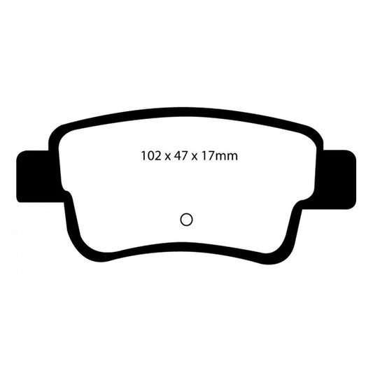 Corsa VXR Rear EBC Redstuff Pads