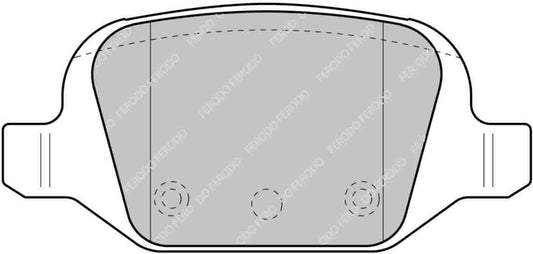 Fiat 500 Abarth Rear Ferodo Ds2500 Pads