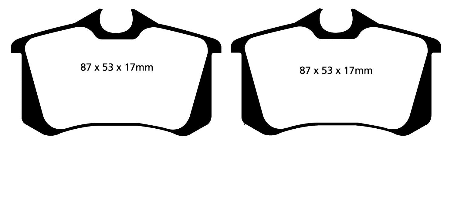 Fabia VRS Rear EBC Redstuff Pads
