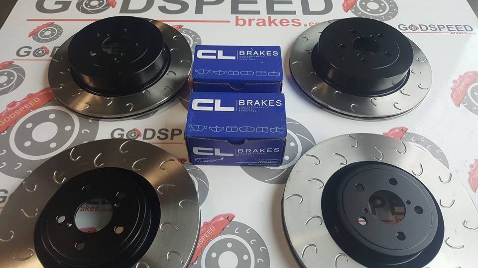 Impreza STI F&R G Hook Discs and CL RC5+ Pads