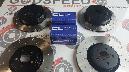 Impreza STI F&R G Hook Discs and CL RC5+ Pads