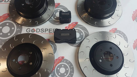 F&R G Hook Discs and Kevlar Pads Package STI Impreza