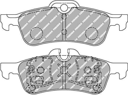 Civic Type R FK2 Rear Ferodo Ds2500 Pads