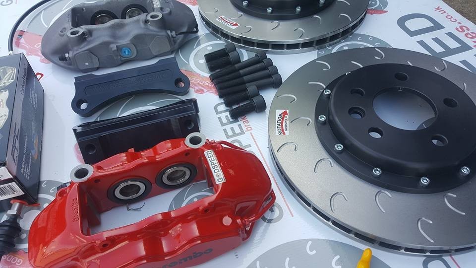 Vw T5 Transporter alloy 4 pot caliper 340mm Kit