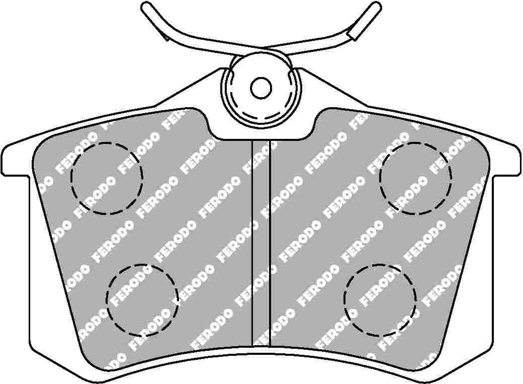 208 GTI Rear Ferodo Ds2500 Pads