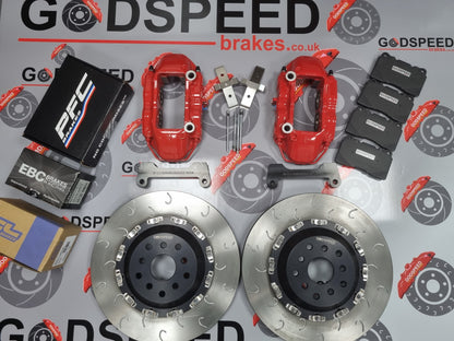 Impreza 356mm brake kit with Brembo 4 pot calipers