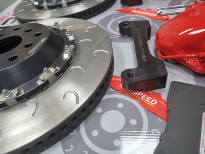 Impreza 356mm brake kit with Brembo 4 pot calipers