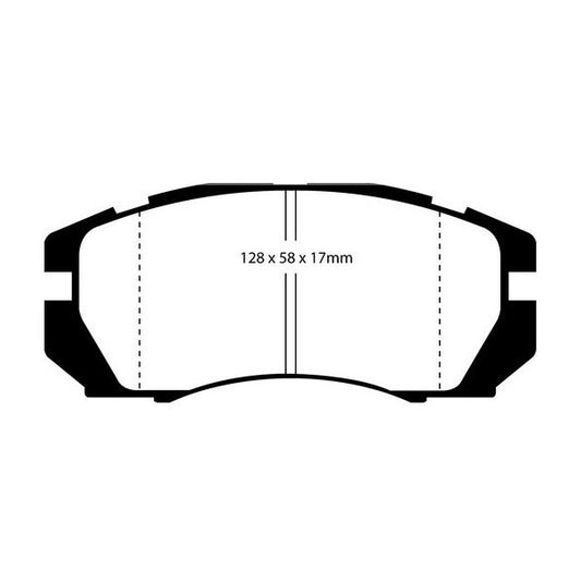 Impreza 2 pot Front Kevlar Pads Cut-Out  