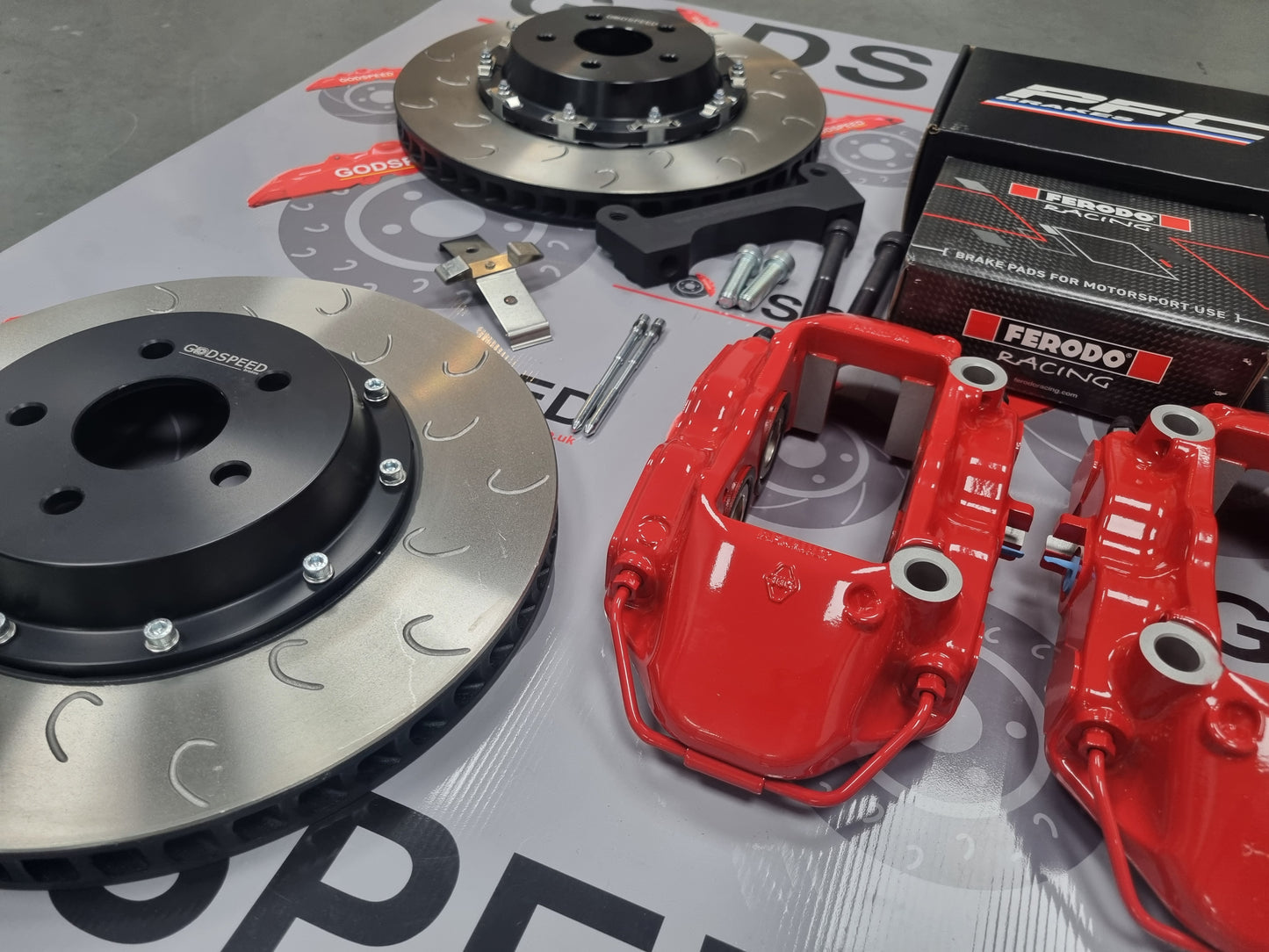 Toyota GT-86 Front Alloy 4 pot caliper 330mm 4 Pot Kit Megane 3 Calipers