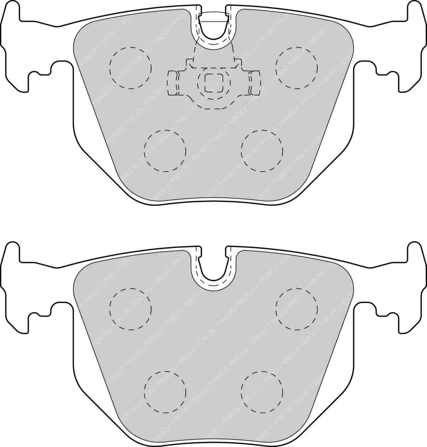 E46 M3 Rear Ferodo DS2500 Pads 