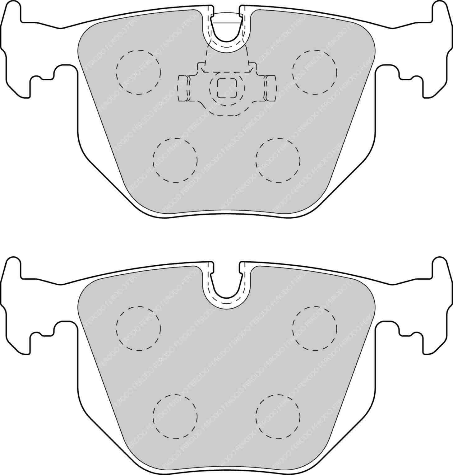 E46 M3 Rear Ferodo DS2500 Pads 