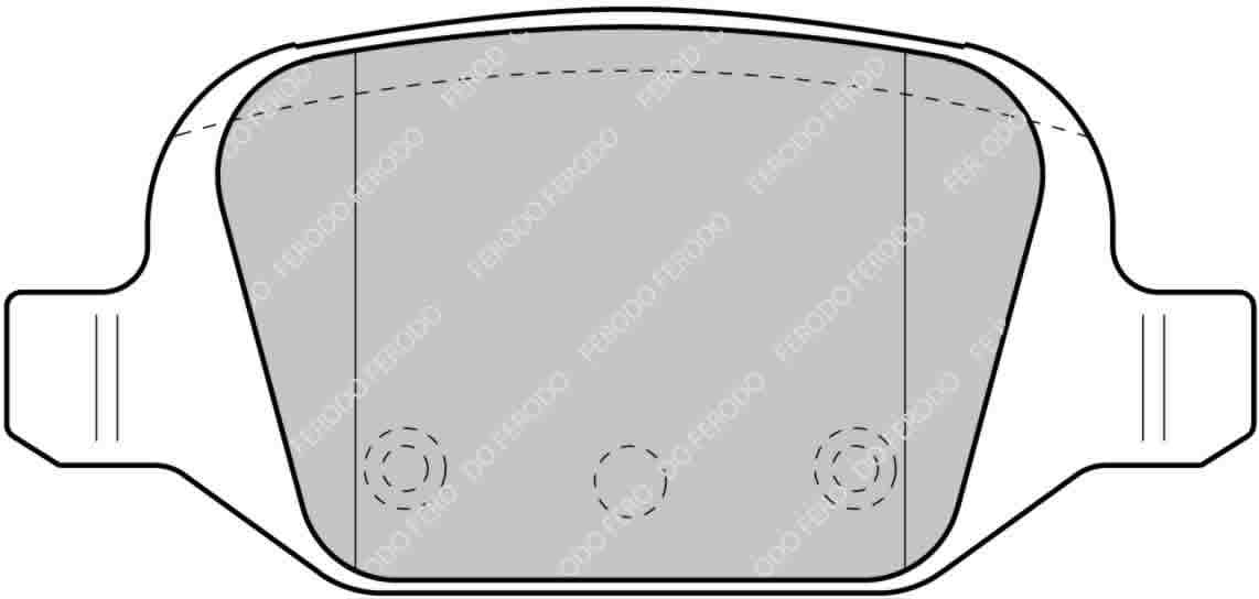 Fiat 500 Abarth Rear Ferodo Ds2500 Pads 