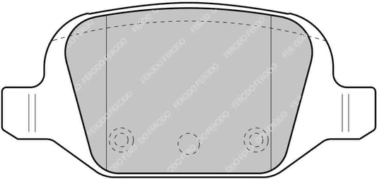 Fiat 500 Abarth Rear Ferodo Ds2500 Pads 