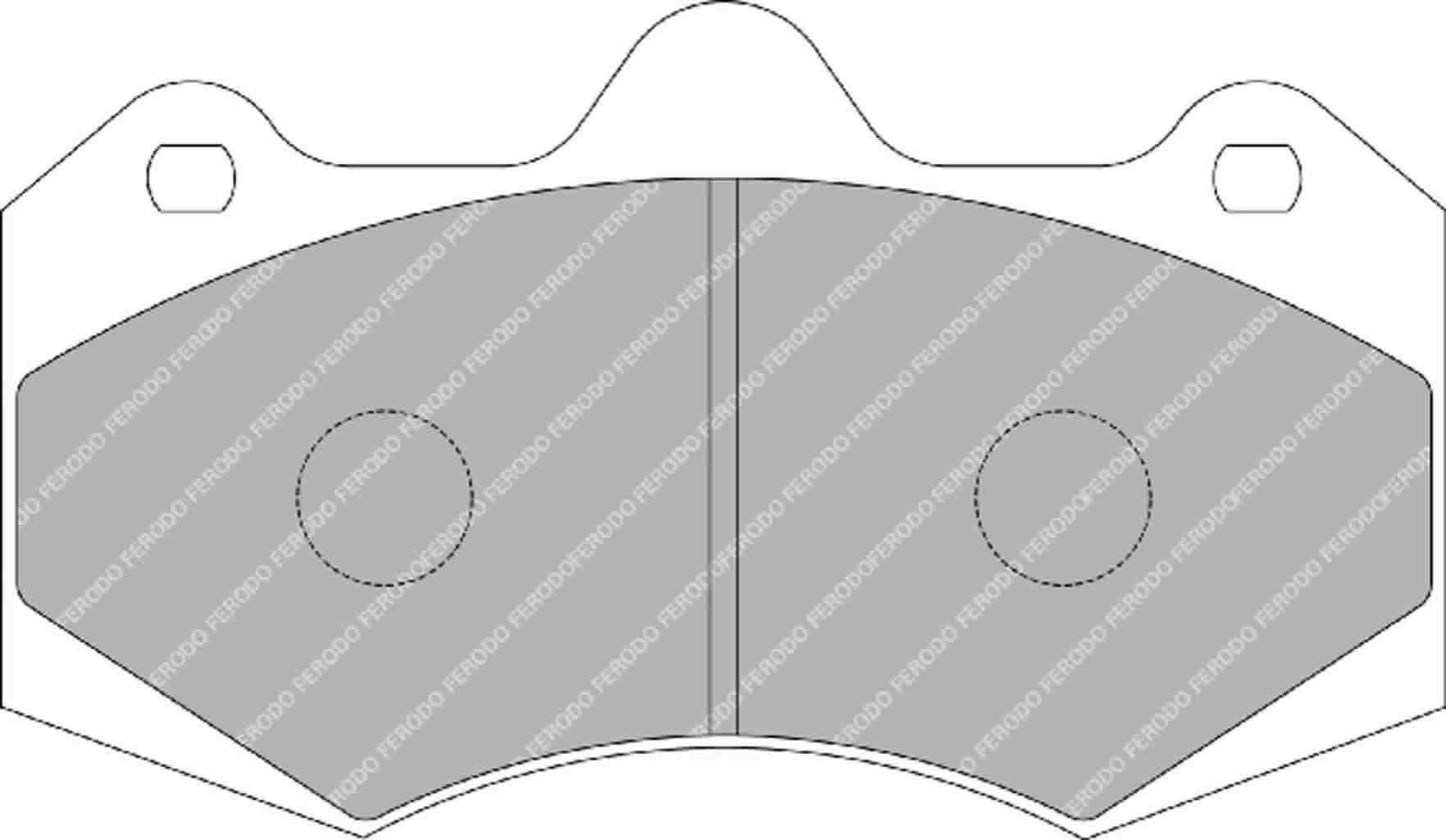 Ferodo Ds2500 CP7040 Pads 57mm Wide