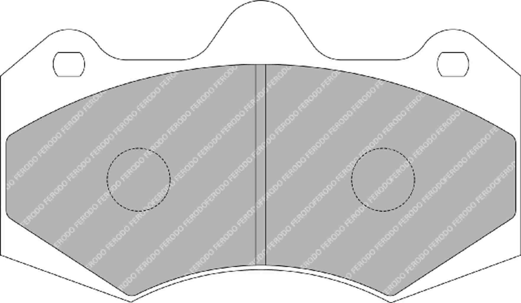 Ferodo Ds2500 CP7040 Pads 57mm Wide