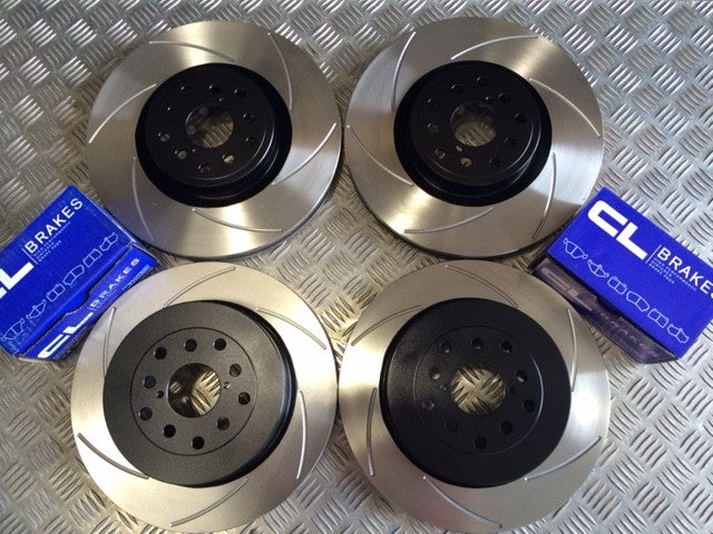 F&R Grooved Discs and CL RC5+ Pads Package