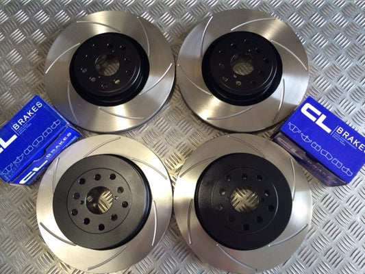 Evo 5-9 F&R 6 Groove Discs and CL RC5+ Pads 