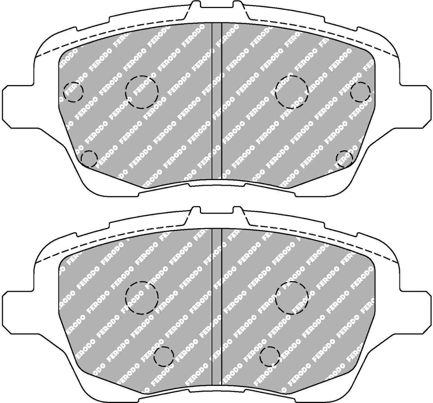 Fiesta MK7 ST Front Ferodo Ds2500 Pads 