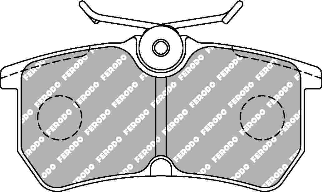 Fiesta MK7 Rear Ferodo Ds2500 Pads 