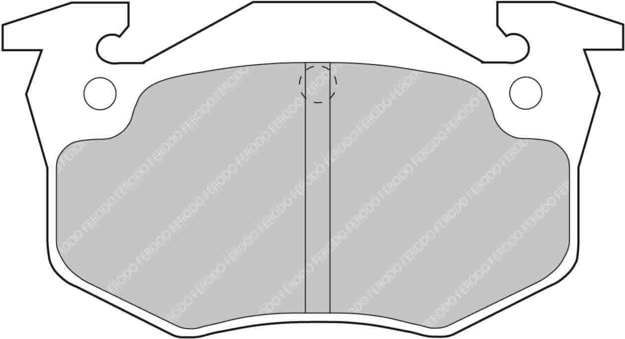 Peugeot 205 1.9 GTI Rear Ferodo Ds2500 Pads 