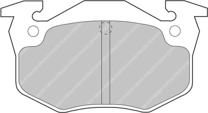 Peugeot 205 1.9 GTI Rear Ferodo Ds2500 Pads 