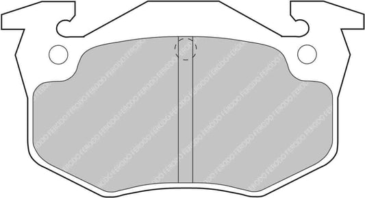 Peugeot 205 1.9 GTI Rear Ferodo Ds2500 Pads 