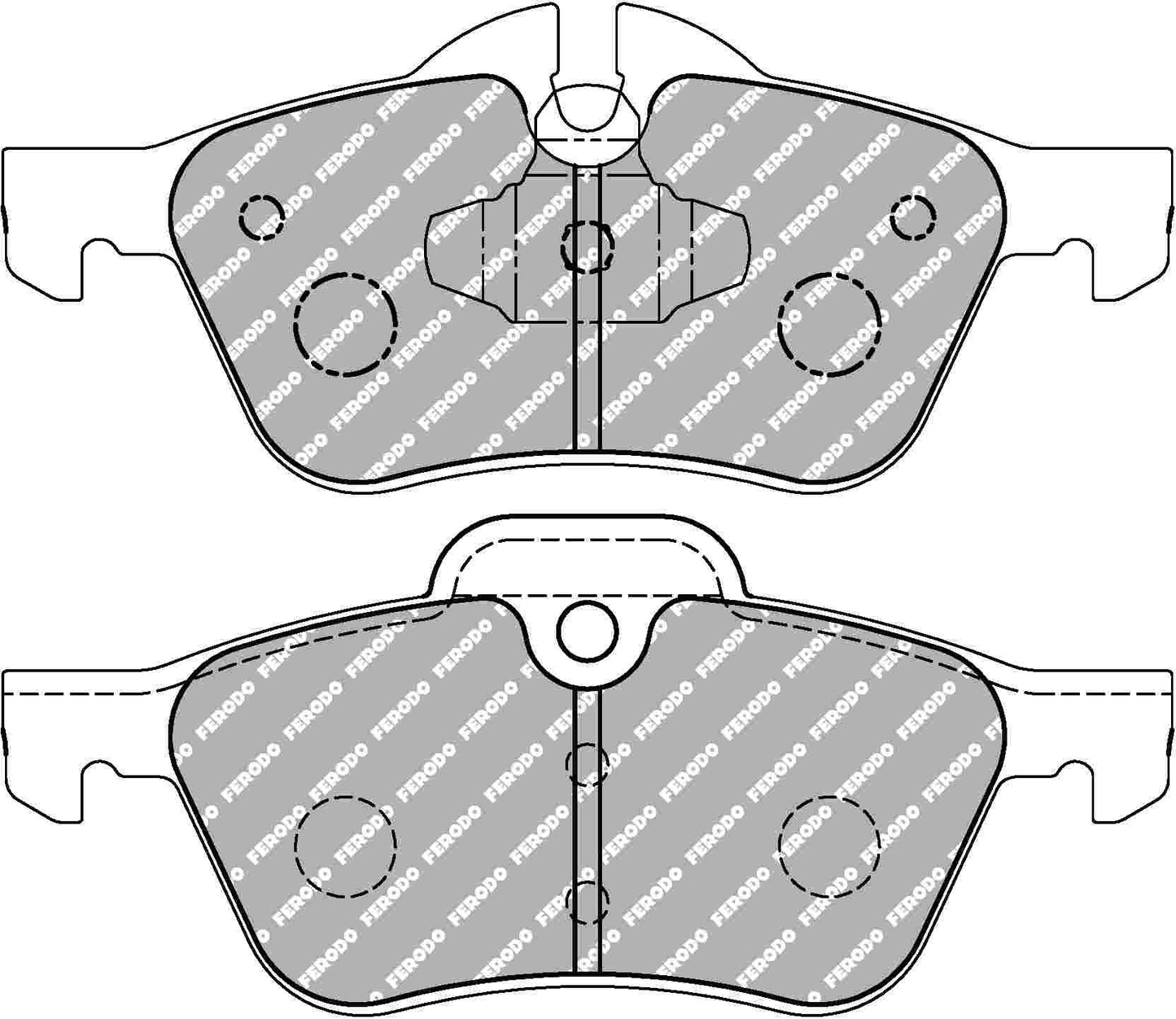 R53 Mini Cooper S Front Ferodo Ds2500 Pads 