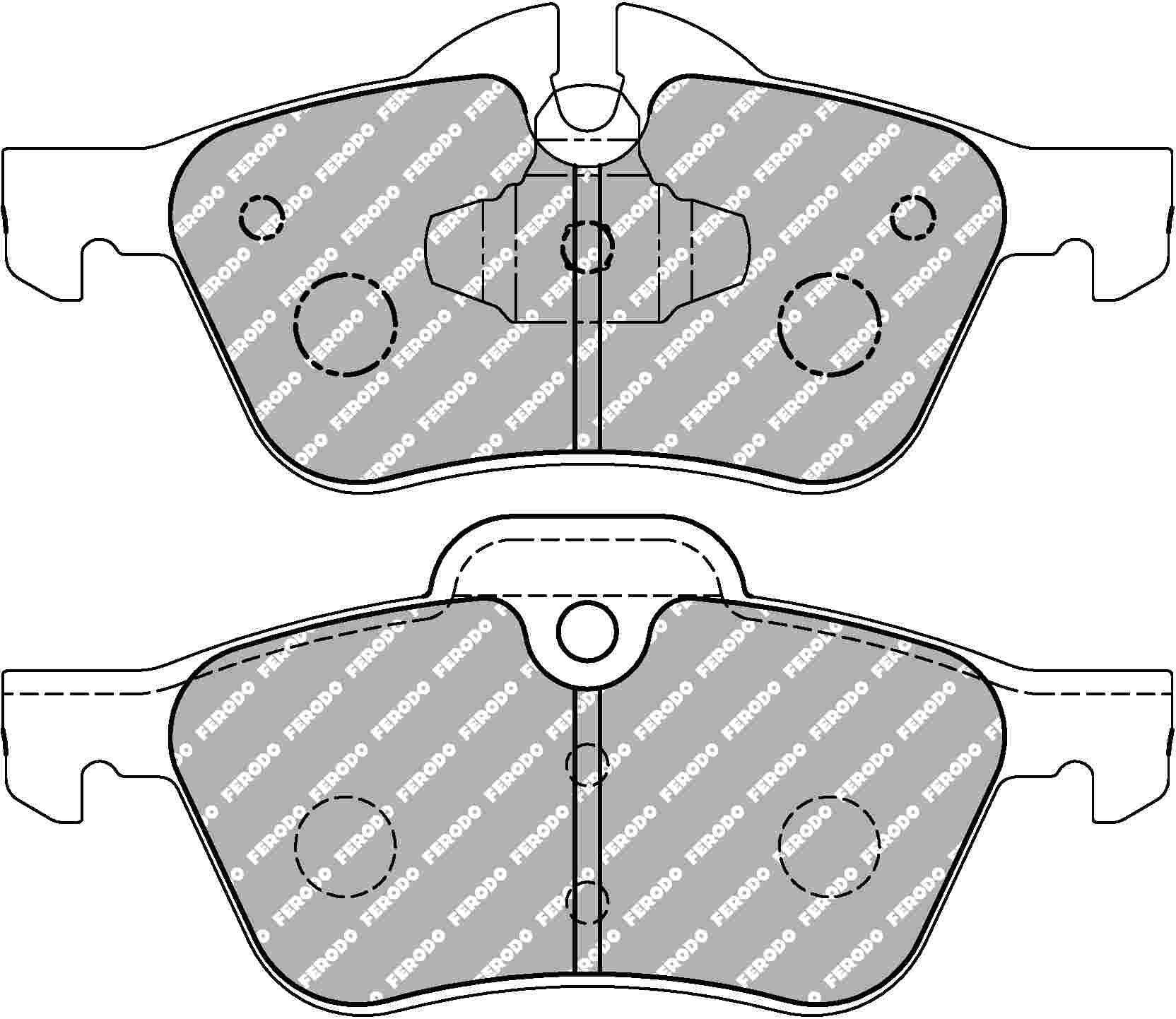 R53 Mini Cooper S Front Ferodo Ds2500 Pads 