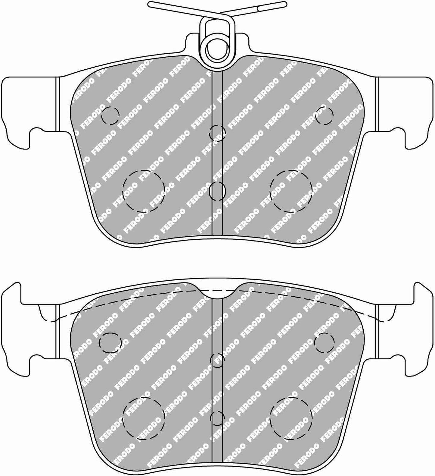 Golf 7 R Rear Ferodo Ds2500 Pads 