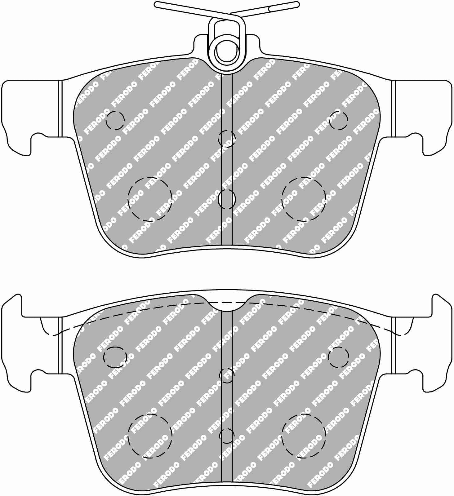 Golf 7 R Rear Ferodo Ds2500 Pads 