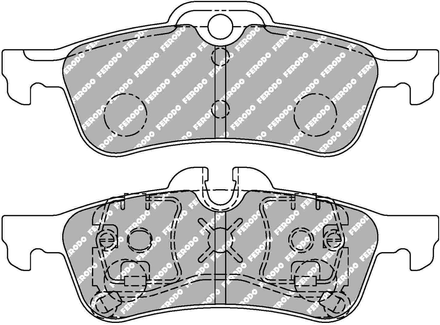 Civic Type R FK2 Rear Ferodo Ds2500 Pads 