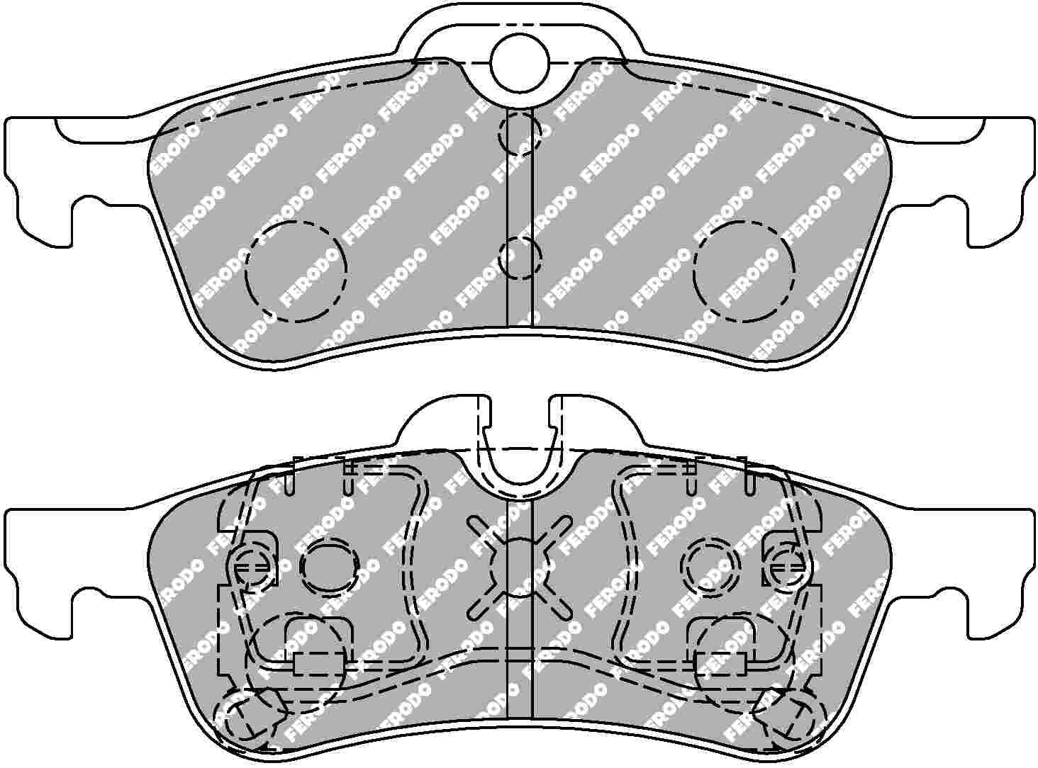 Civic Type R FK2 Rear Ferodo Ds2500 Pads 