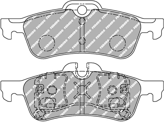 Civic Type R FK2 Rear Ferodo Ds2500 Pads 