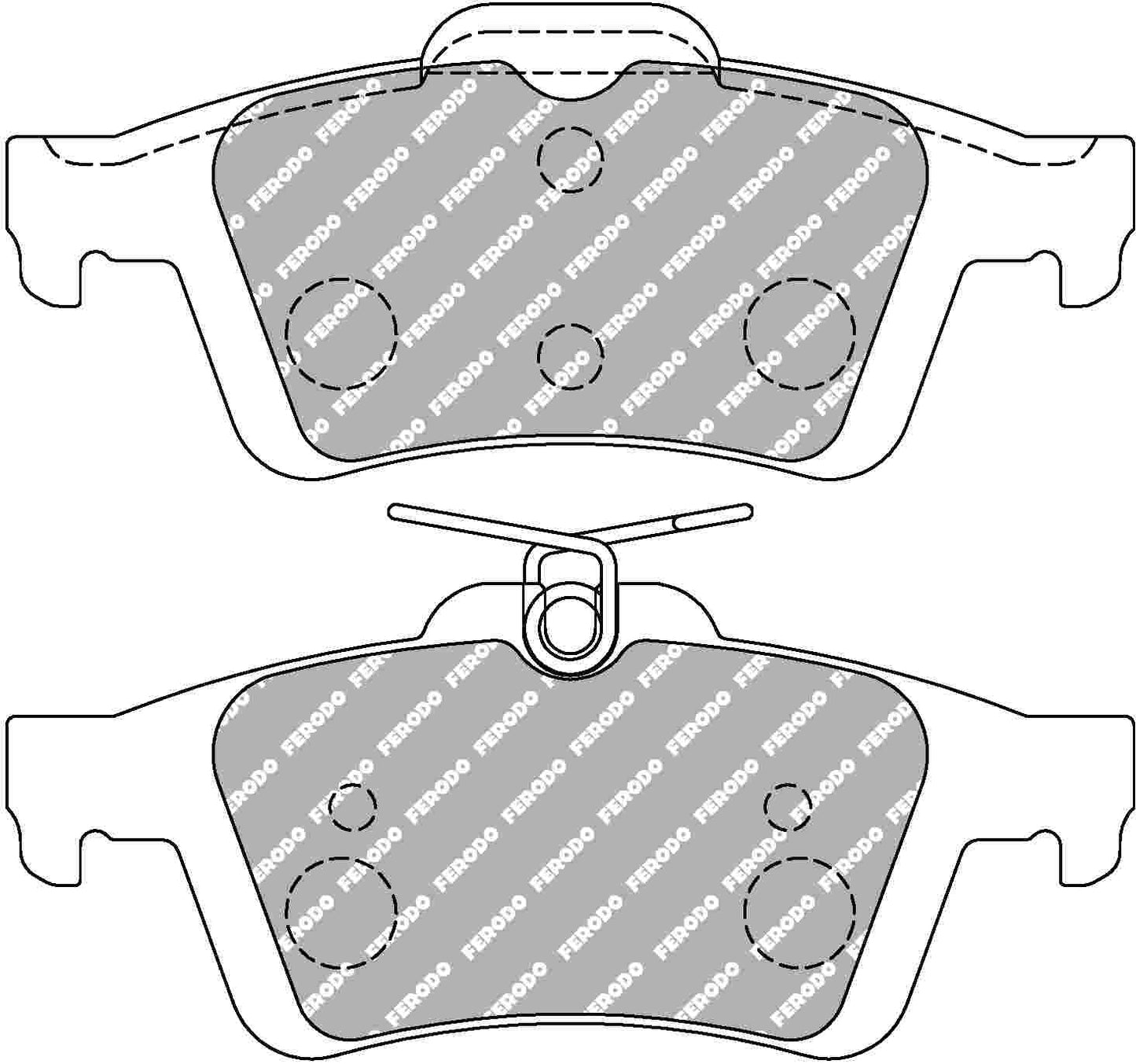 Focus MK 3 ST Rear Ferodo Ds2500 Pads 