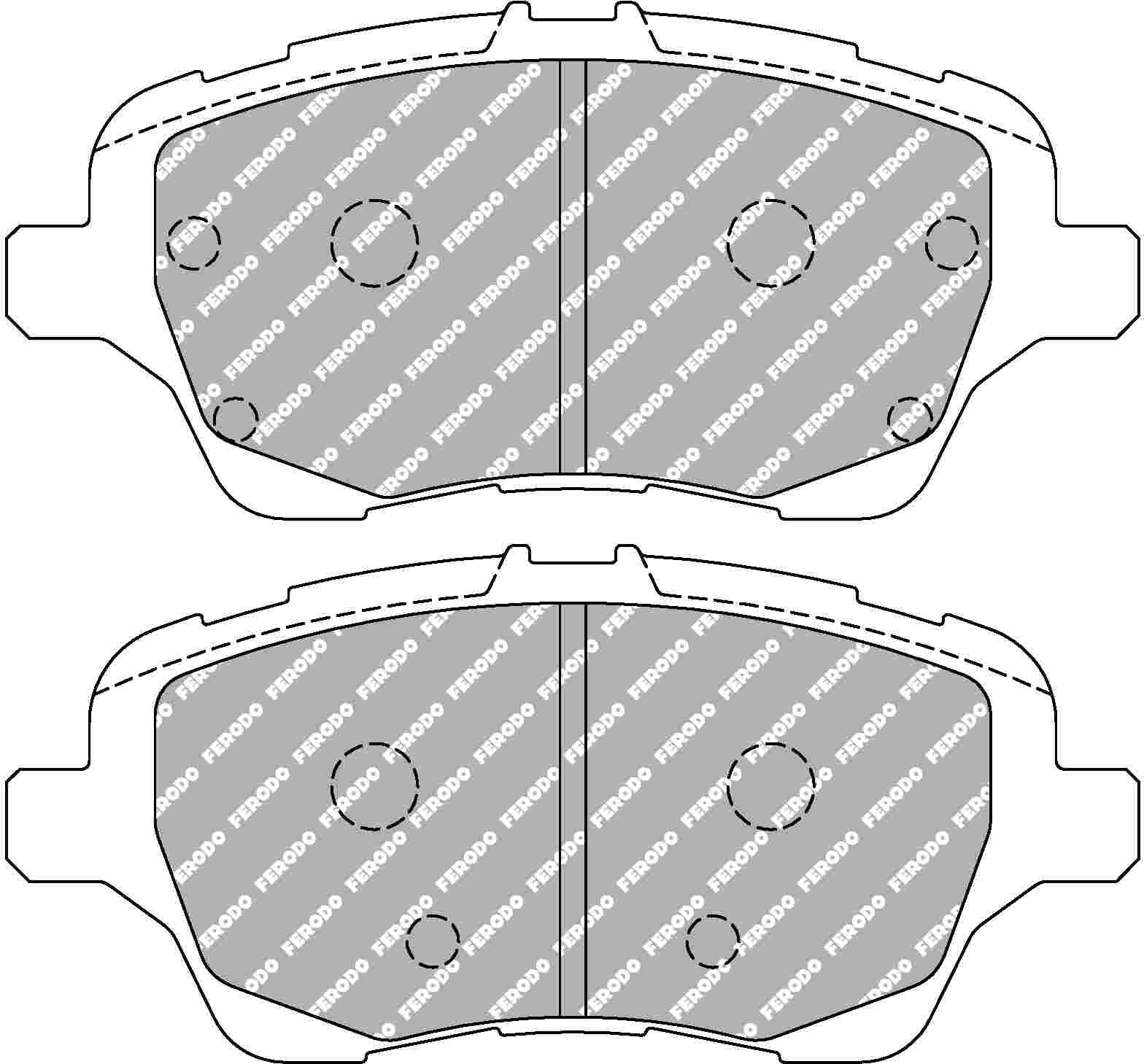 Fiesta Mk 7 ST Front EBC Bluestuff Pads 