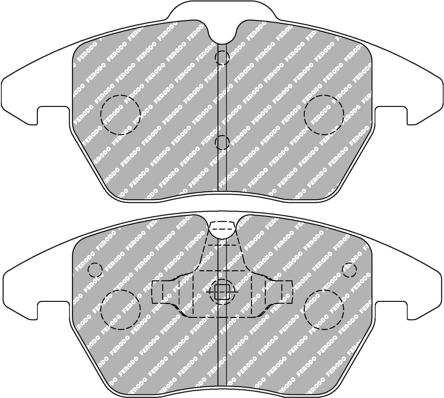 208 GTI Front Ferodo Ds2500 Pads 