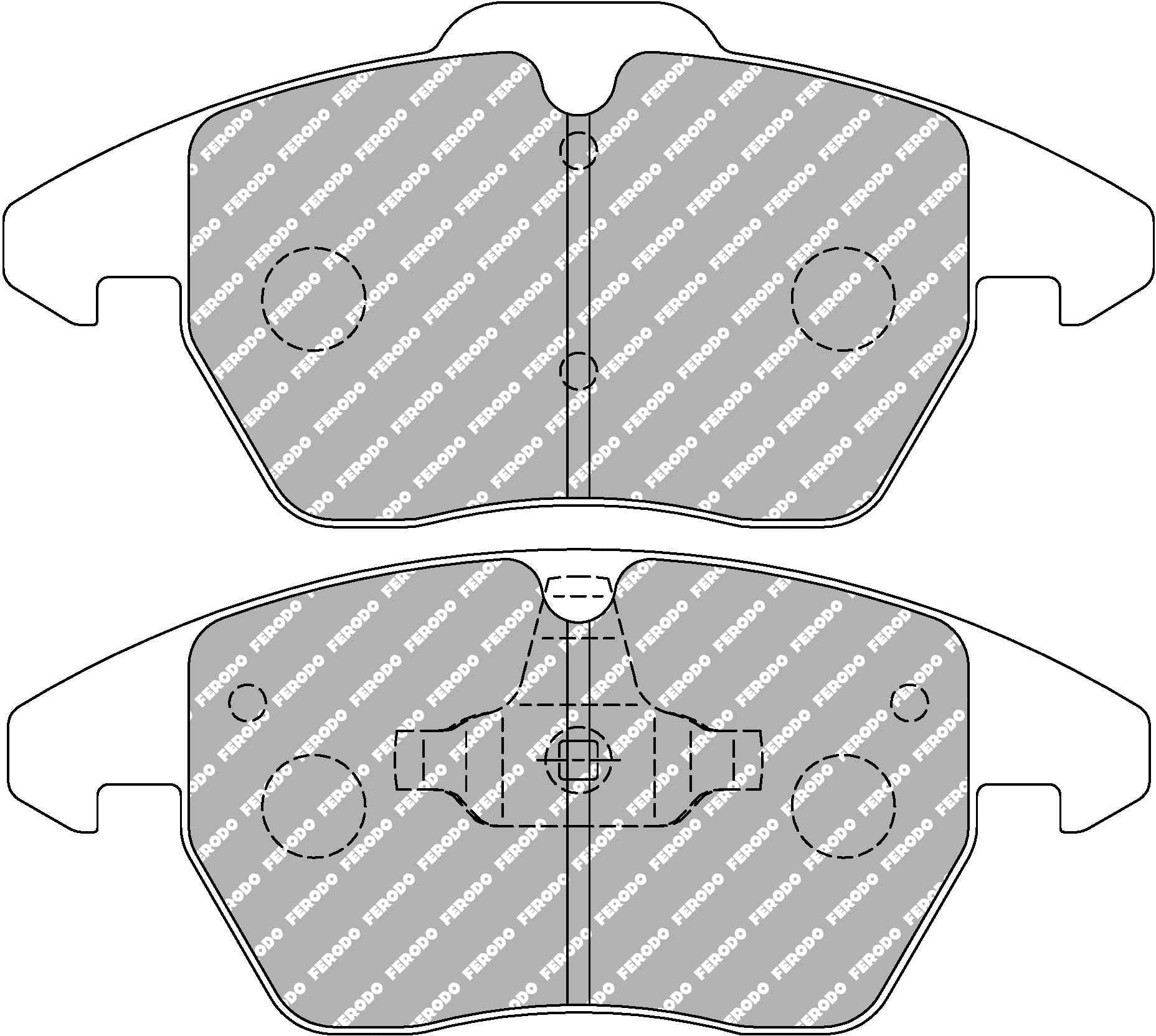 208 GTI Front Ferodo Ds2500 Pads 