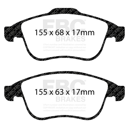Clio 4 RS Front EBC Bluestuff Pads