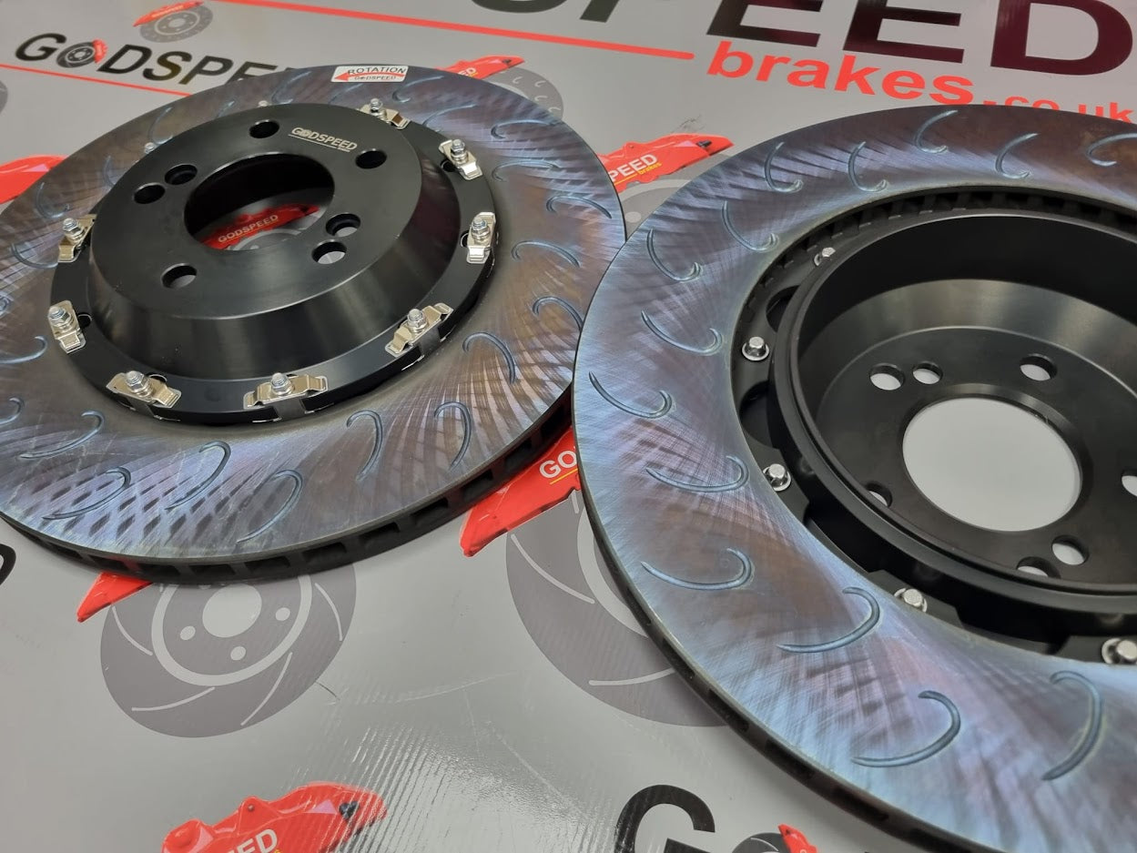 BMW F Series M2 M3 M4 Rear 2 Piece Discs and Bells