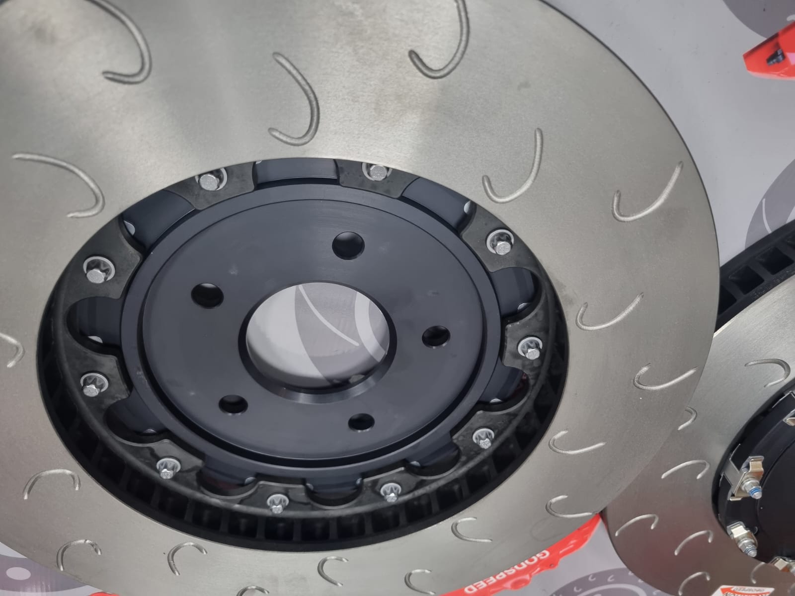 Evo X Rmc Racing Discs Mitsubishi Evo X Front 2 Piece Discs and Bells – Godspeed Brakes