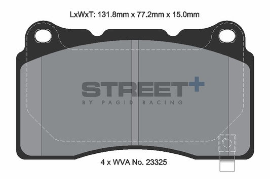 Megane 3 RS Front Pagid Street+ Pads