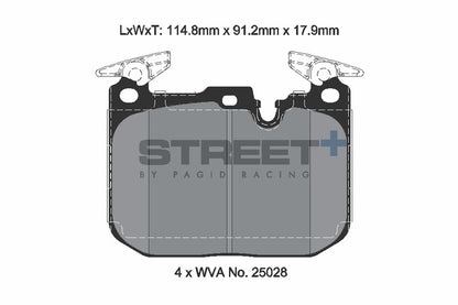 BMW F Series Front Pagid Street+ Pads